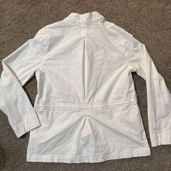 Eddie Bauer‎ Jacket Womans Ripstop Field Safari utility Cargo Canvas L Military - Picture 12 of 12